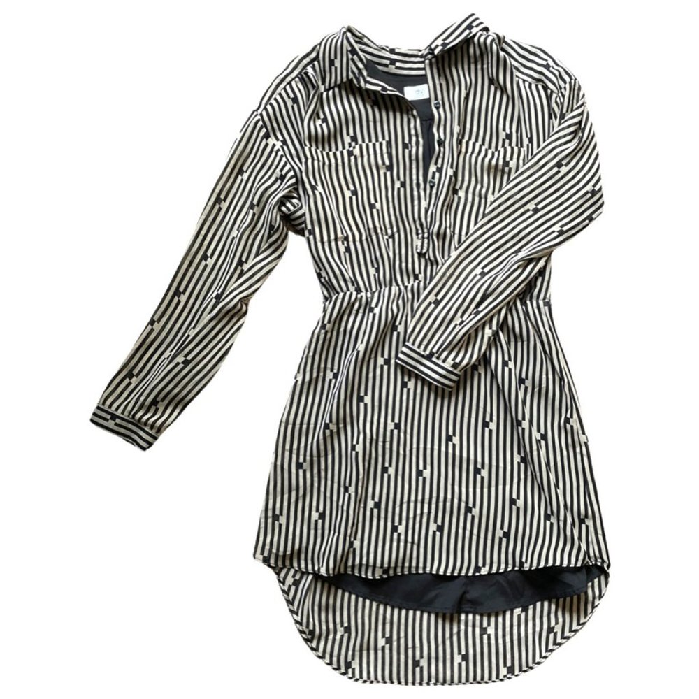 DV by Dolce Vita Cream & Black Shirt Dress - Med